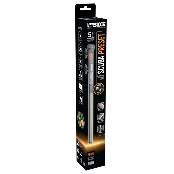 Sicce Scuba Preset 300W Submersible Heater
